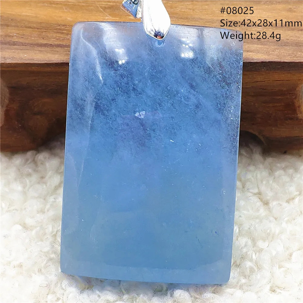 Blue Aquamarine Quartz Pendant-ToShay.org