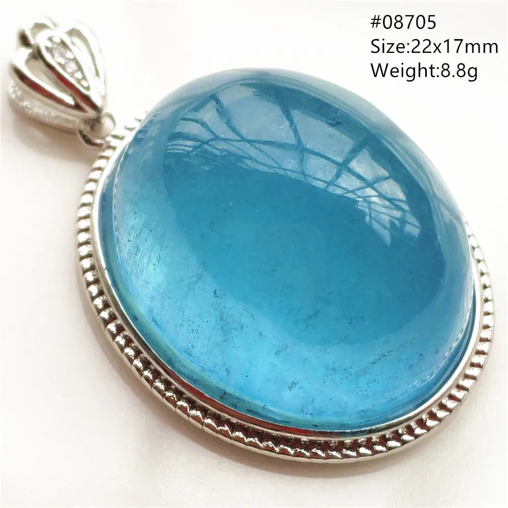 Blue Aquamarine Pendant-ToShay.org