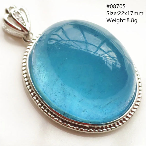 Blue Aquamarine Quartz Pendant-ToShay.org