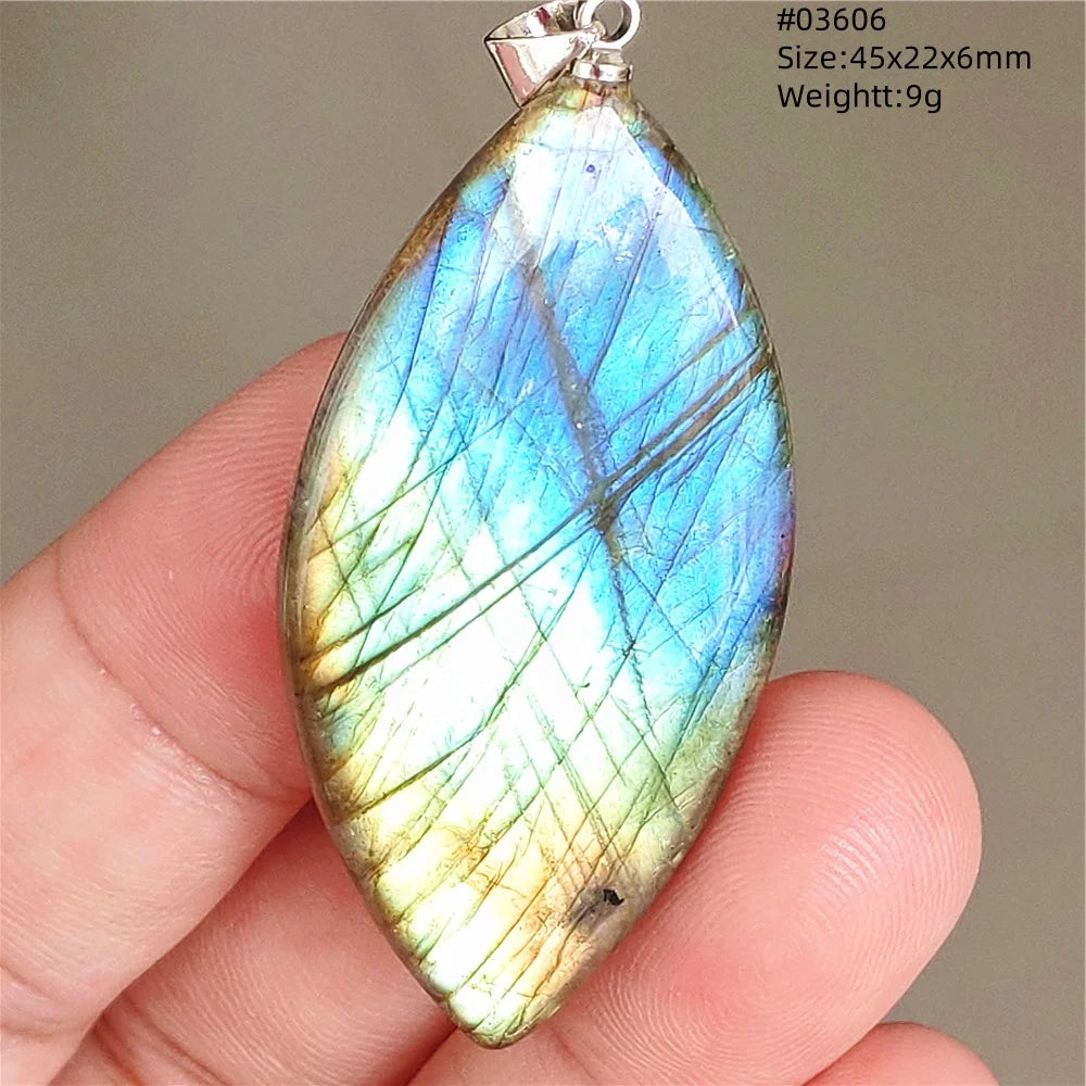 Blue Purple Labradorite Pendant-ToShay.org