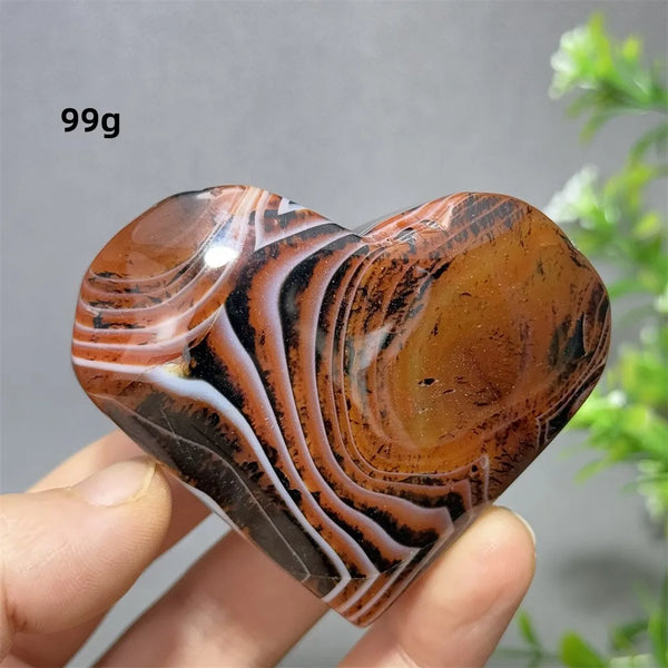 Red Striped Agate Heart-ToShay.org