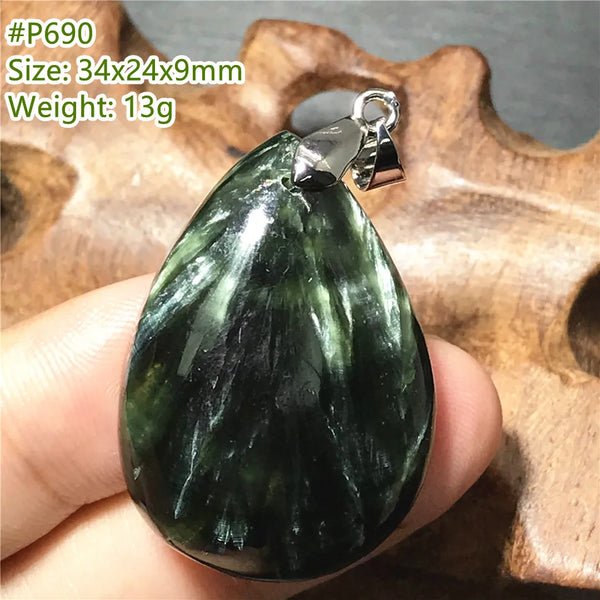 Green Seraphinite Pendant-ToShay.org