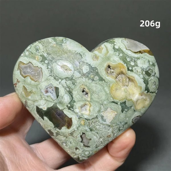 Green Rainforest Jasper Heart-ToShay.org
