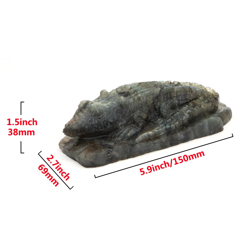 Blue Labradorite Crocodile-ToShay.org