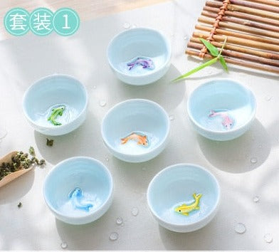 Goldfish Tea Cups-ToShay.org