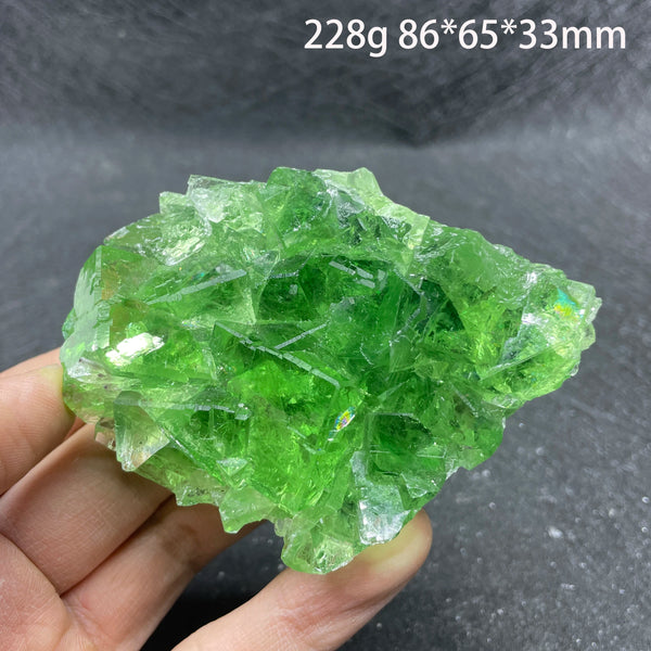 Green Fluorite Crystal Cluster-ToShay.org