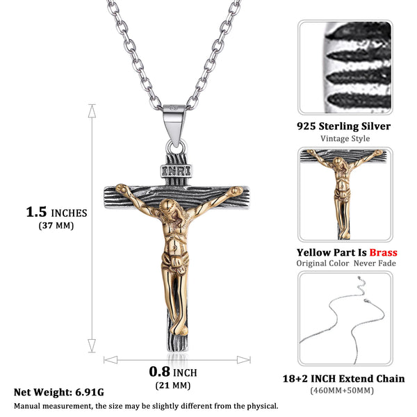 Gold Cross Pendant Necklaces-ToShay.org