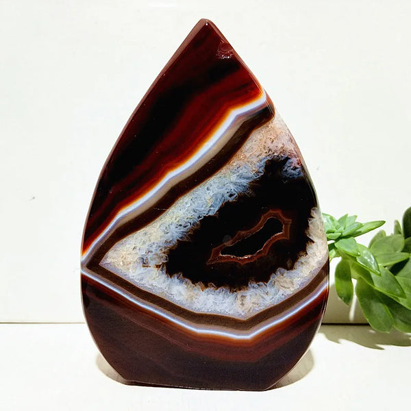 Red Agate Druzy Torch-ToShay.org