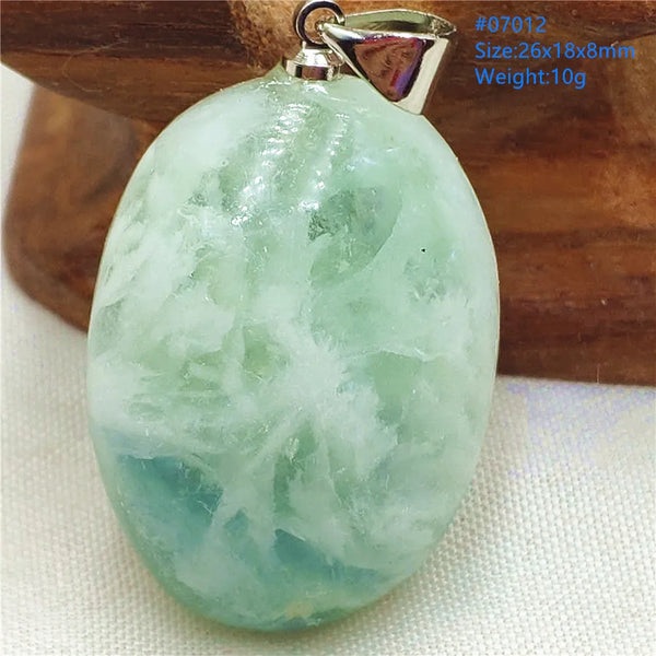 Green Feather Fluorite Pendant-ToShay.org