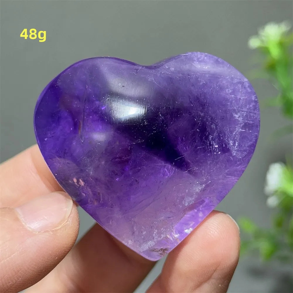 Purple Amethyst Heart-ToShay.org