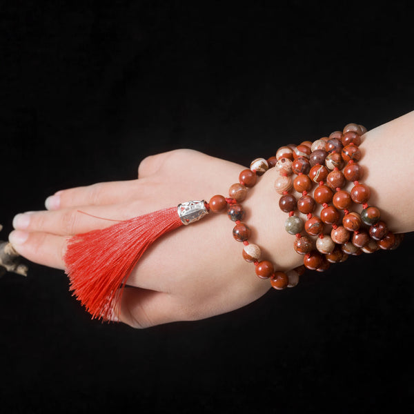 Red Agate Mala Beads-ToShay.org