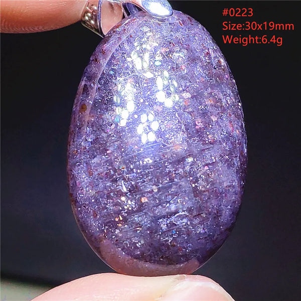 Blue Blood Red Lolite Pendant-ToShay.org