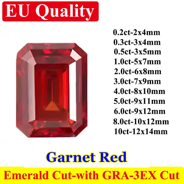 Red Garnet Faceted Diamonds-ToShay.org
