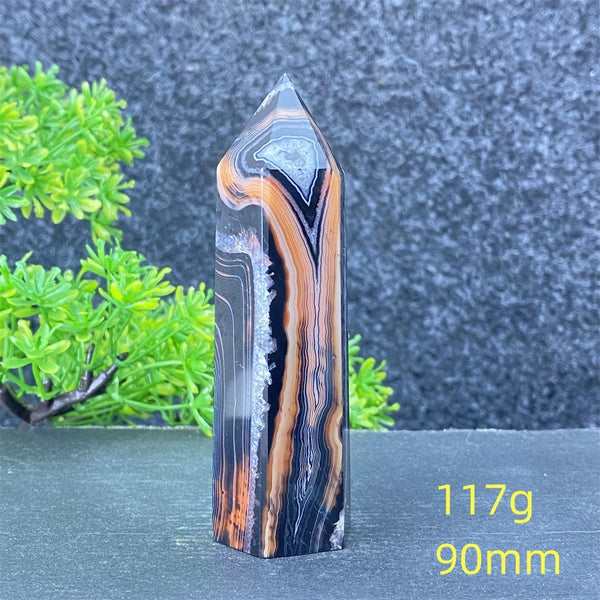 Black Red Striped Agate Point-ToShay.org