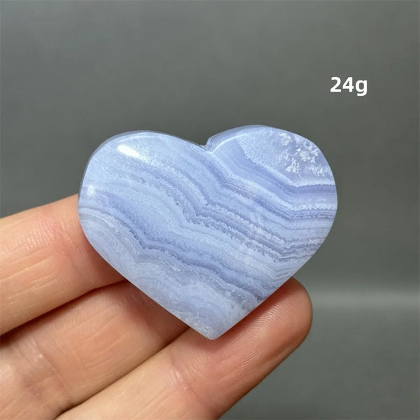 Blue Lace Crystal Heart-ToShay.org