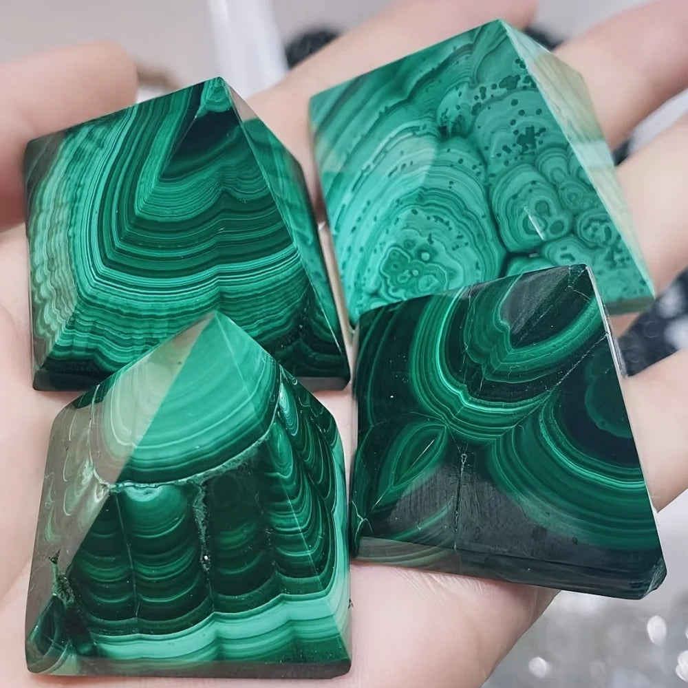Green Malachite Pyramid-ToShay.org