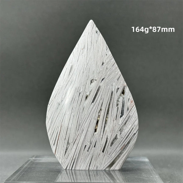 White Lace Agate Torch-ToShay.org