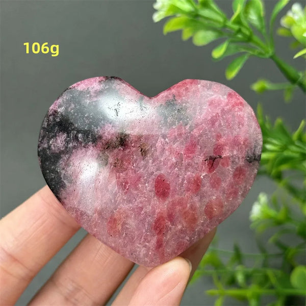 Pink Rose Rhodochrosite Heart-ToShay.org