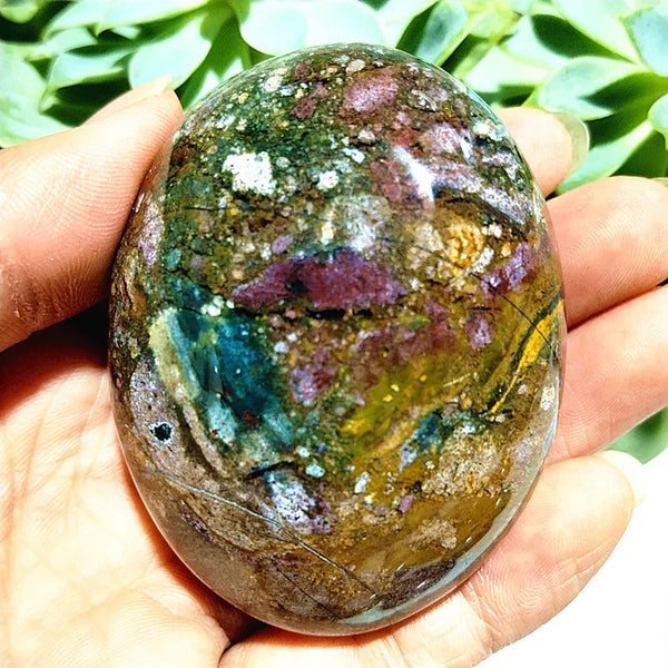 Ocean Jasper Palm Stone-ToShay.org