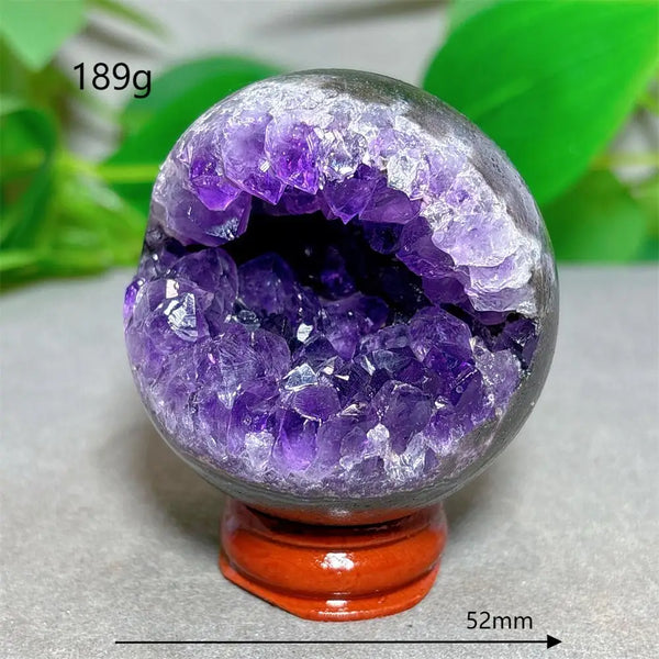Purple Amethyst Cluster Ball-ToShay.org