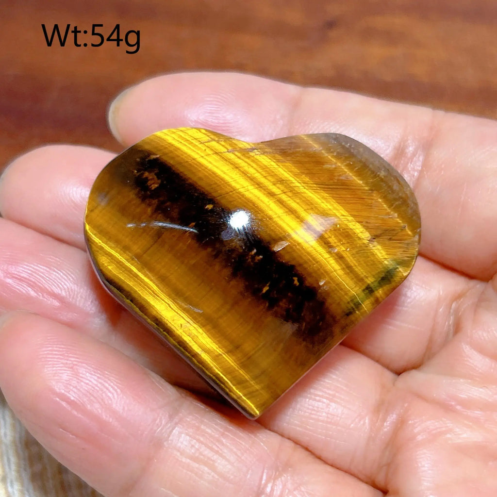 Yellow Blue Tiger Eye Heart-ToShay.org