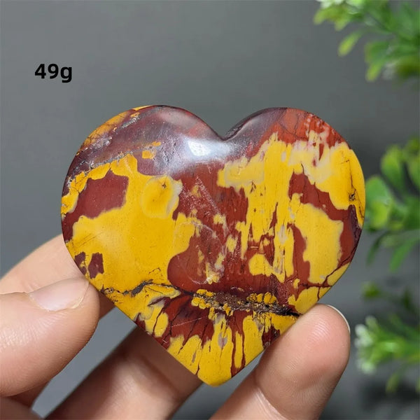 Yellow Mookaite Heart-ToShay.org