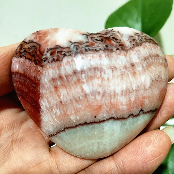 Red Striped Agate Heart-ToShay.org