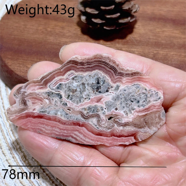 Pink Rhodochrosite Slab-ToShay.org