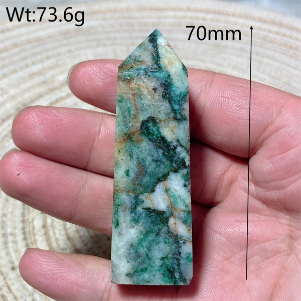 Blue Dioptase Pyrite Tower-ToShay.org