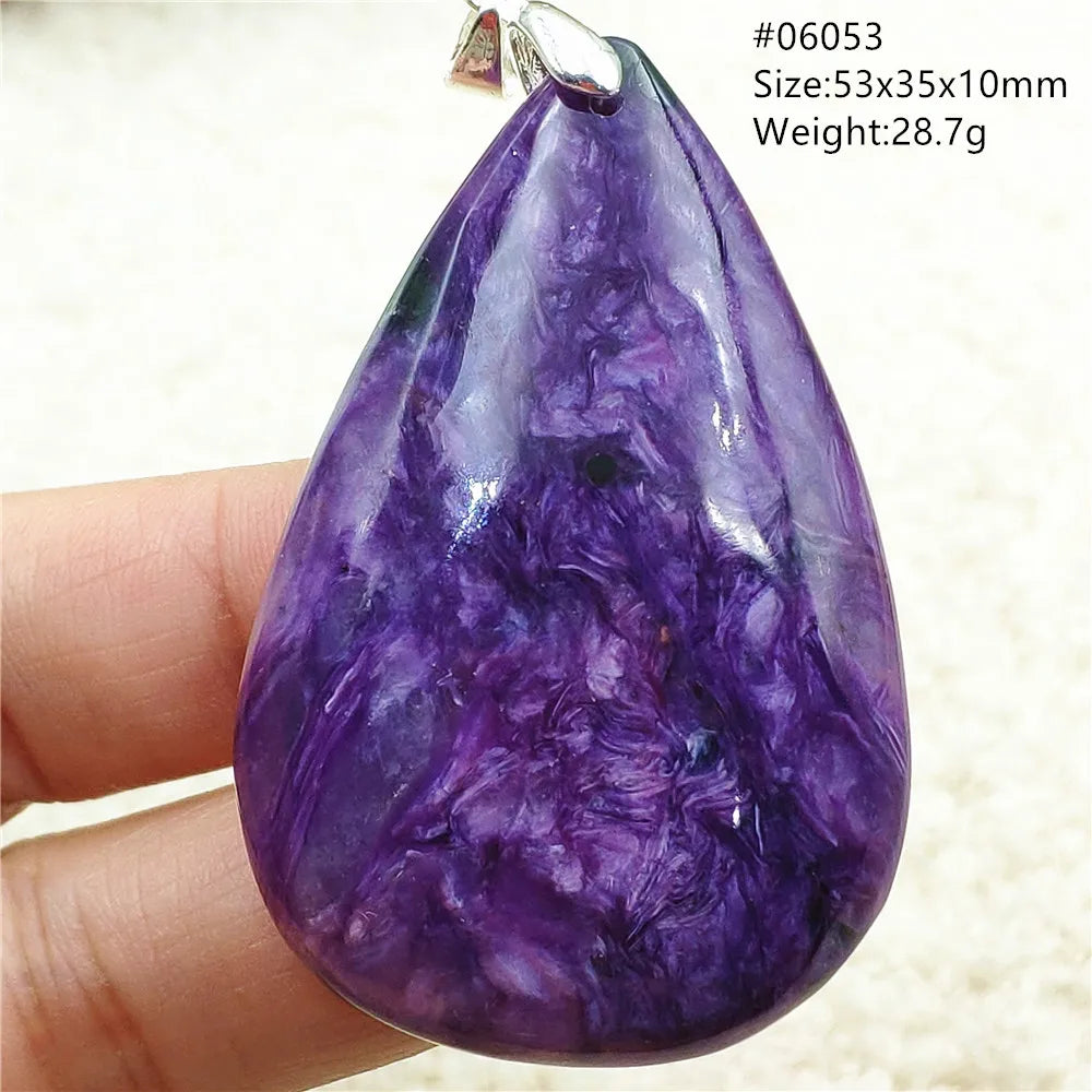 Purple Charoite Pendant-ToShay.org