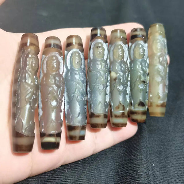 Mixed Agate Guanyin Pendant-ToShay.org