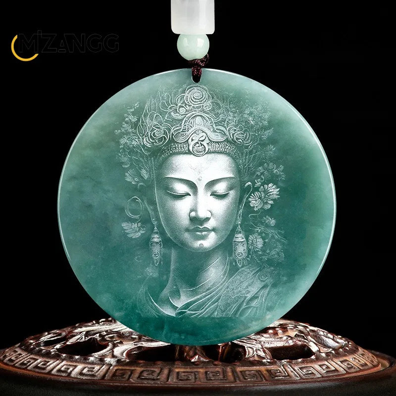 Blue Jadeite Pendant-ToShay.org