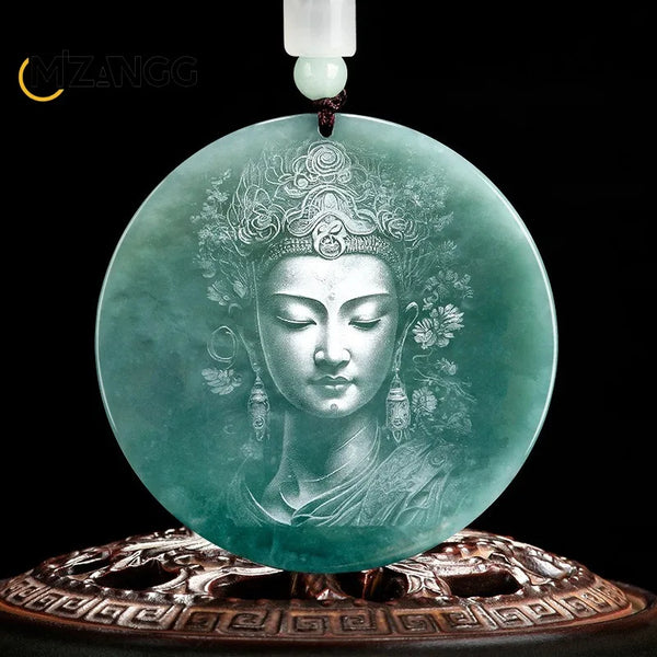 Blue Jadeite Pendant-ToShay.org