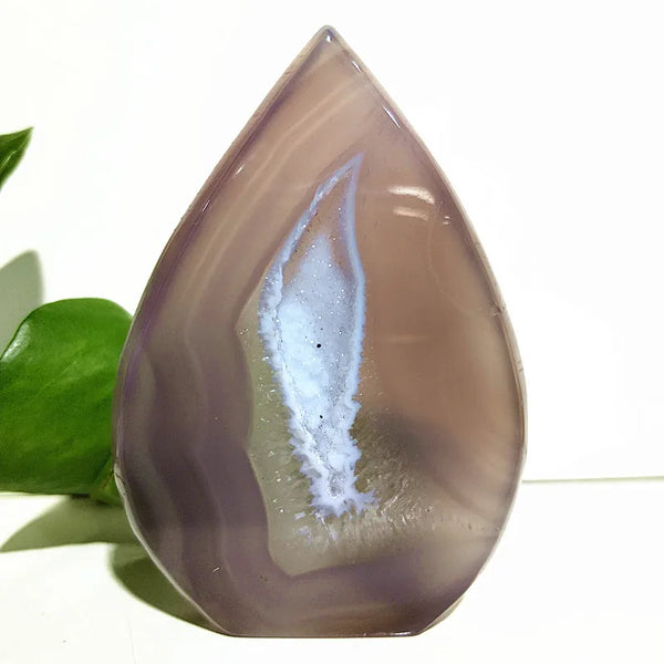 Grey Agate Crystal Point-ToShay.org