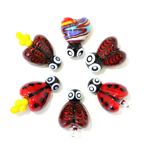 Glass Ladybug Ornaments-ToShay.org