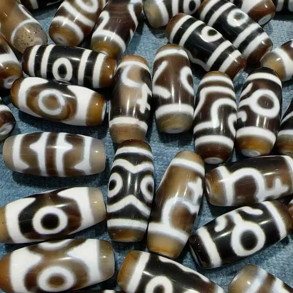 Tibetan Agate Eye Dzi Beads-ToShay.org