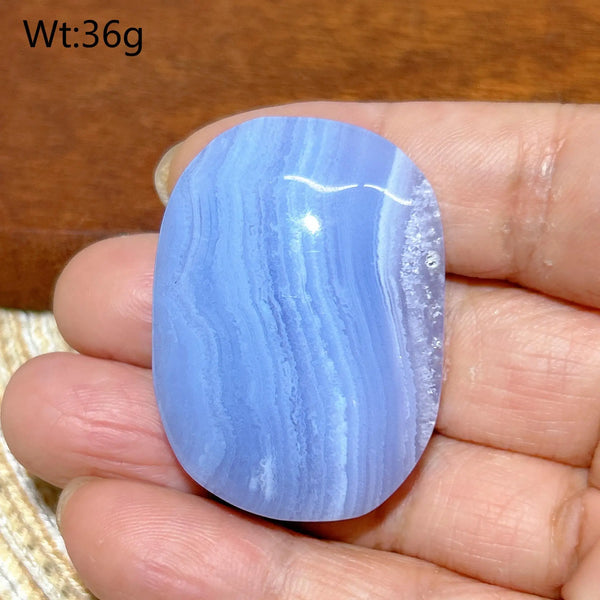 Blue Lace Agate Palm Stone-ToShay.org