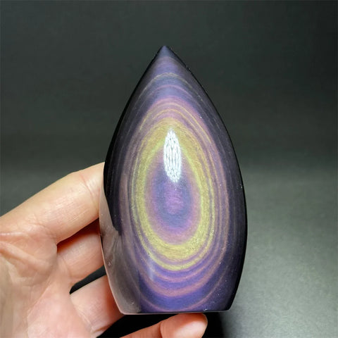 Rainbow Obsidian Torch-ToShay.org