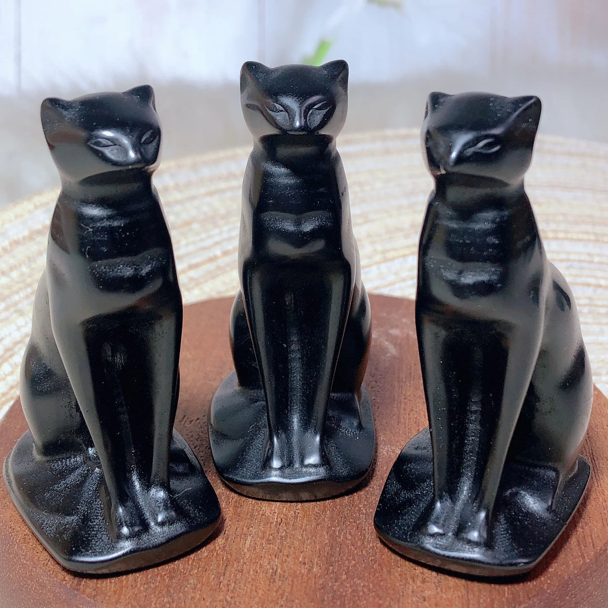 Black Obsidian Egyptian Cat-ToShay.org