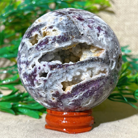 Purple Sphalerite Druzy Ball-ToShay.org