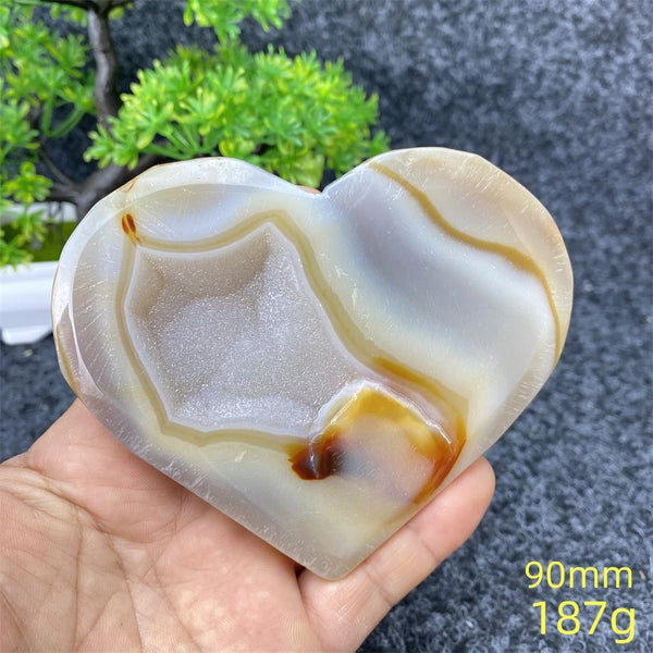 Blue Agate Geode Heart-ToShay.org