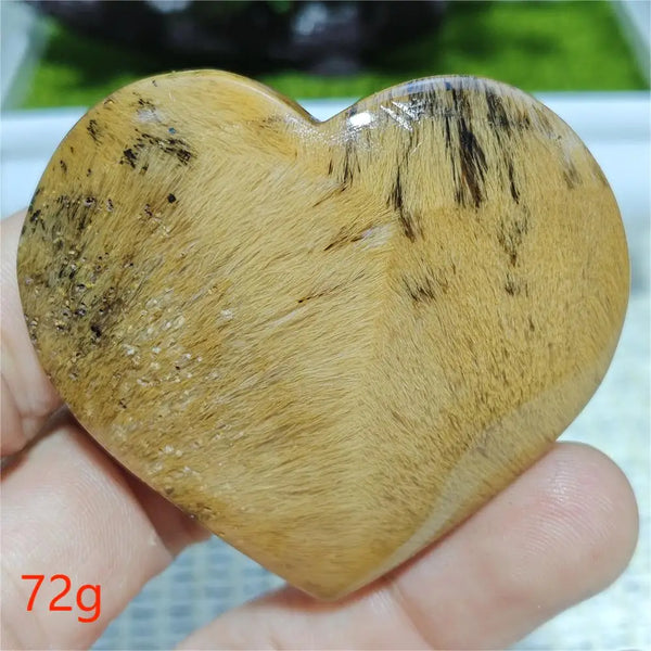 Black Hair Agate Heart-ToShay.org