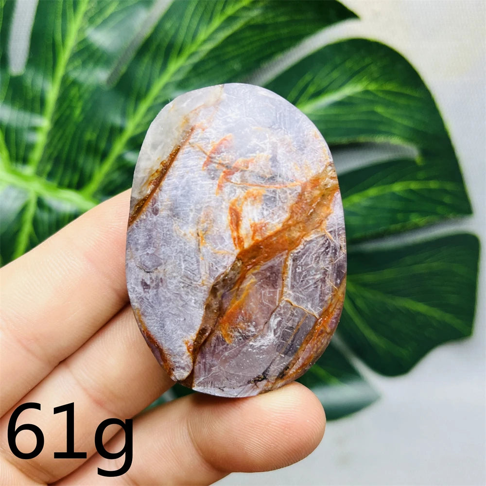 Purple Mica Crystal Palm Stone-ToShay.org