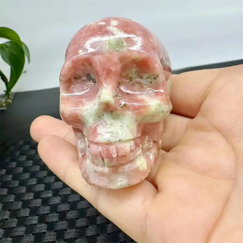 Pink Picture Stone Skull-ToShay.org