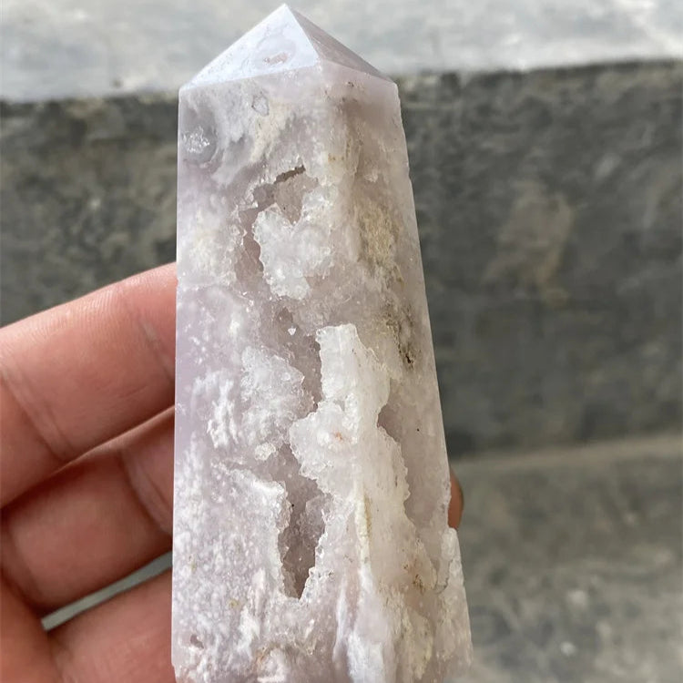 Pink Amethyst Cherry Blossom Agate-ToShay.org