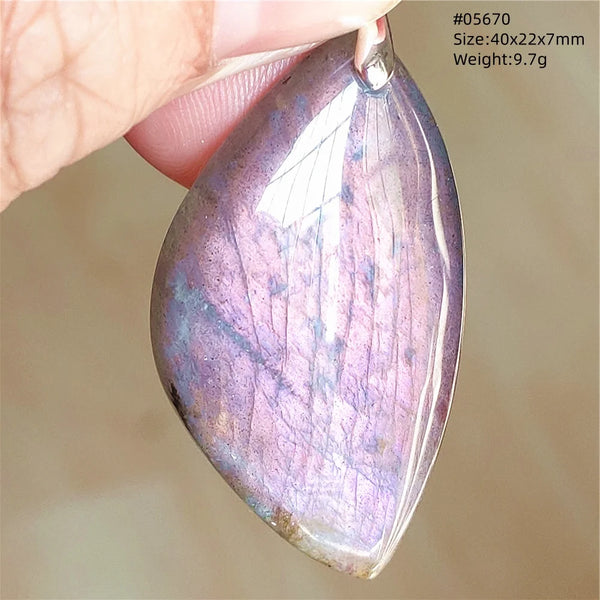 Blue Purple Labradorite Pendant-ToShay.org