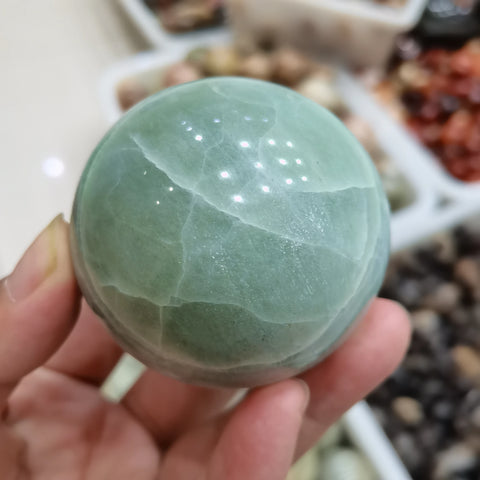 Green Moonlight Crystal Ball-ToShay.org