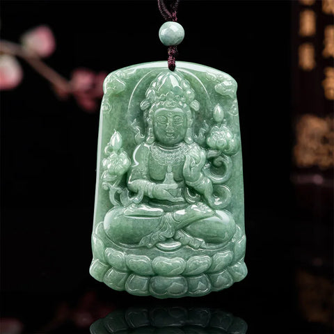 Green Jade Lotus Guanyin-ToShay.org