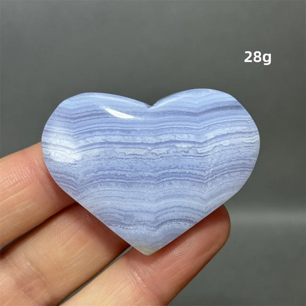 Blue Lace Crystal Heart-ToShay.org