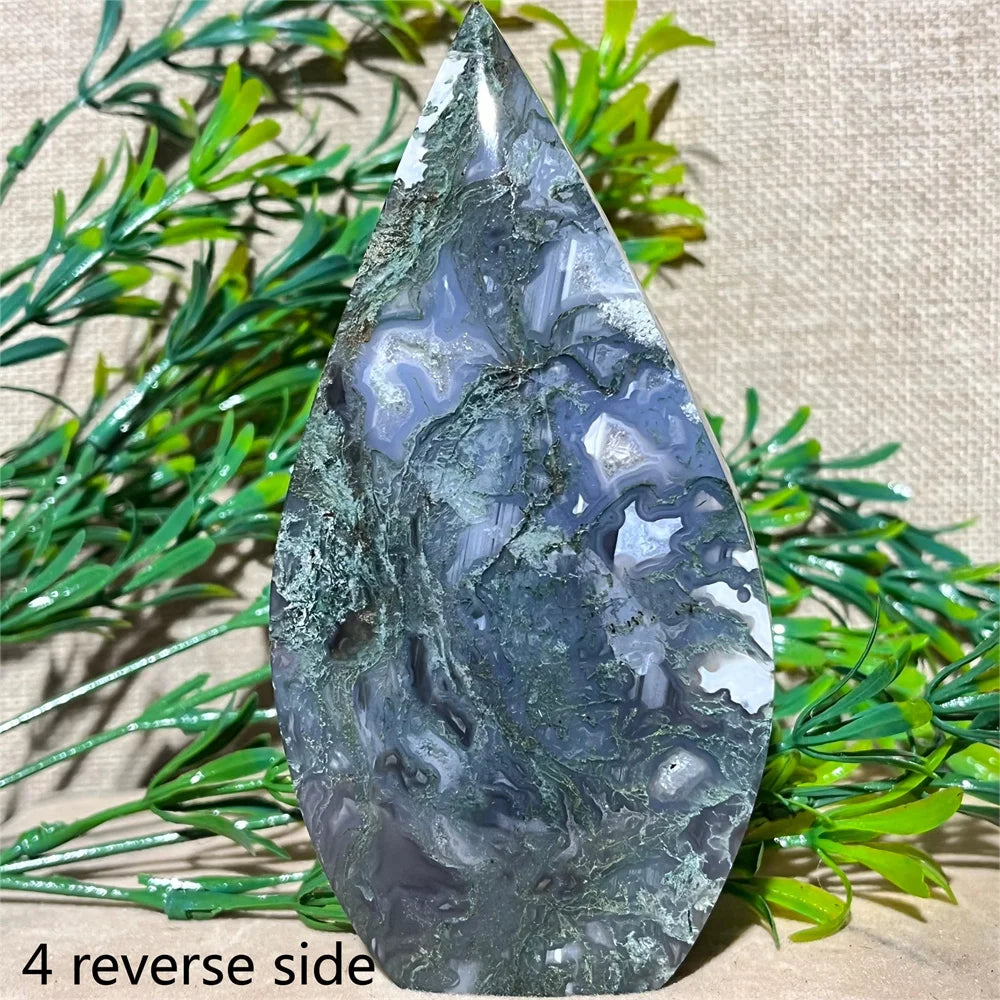 Green Moss Agate Flame-ToShay.org